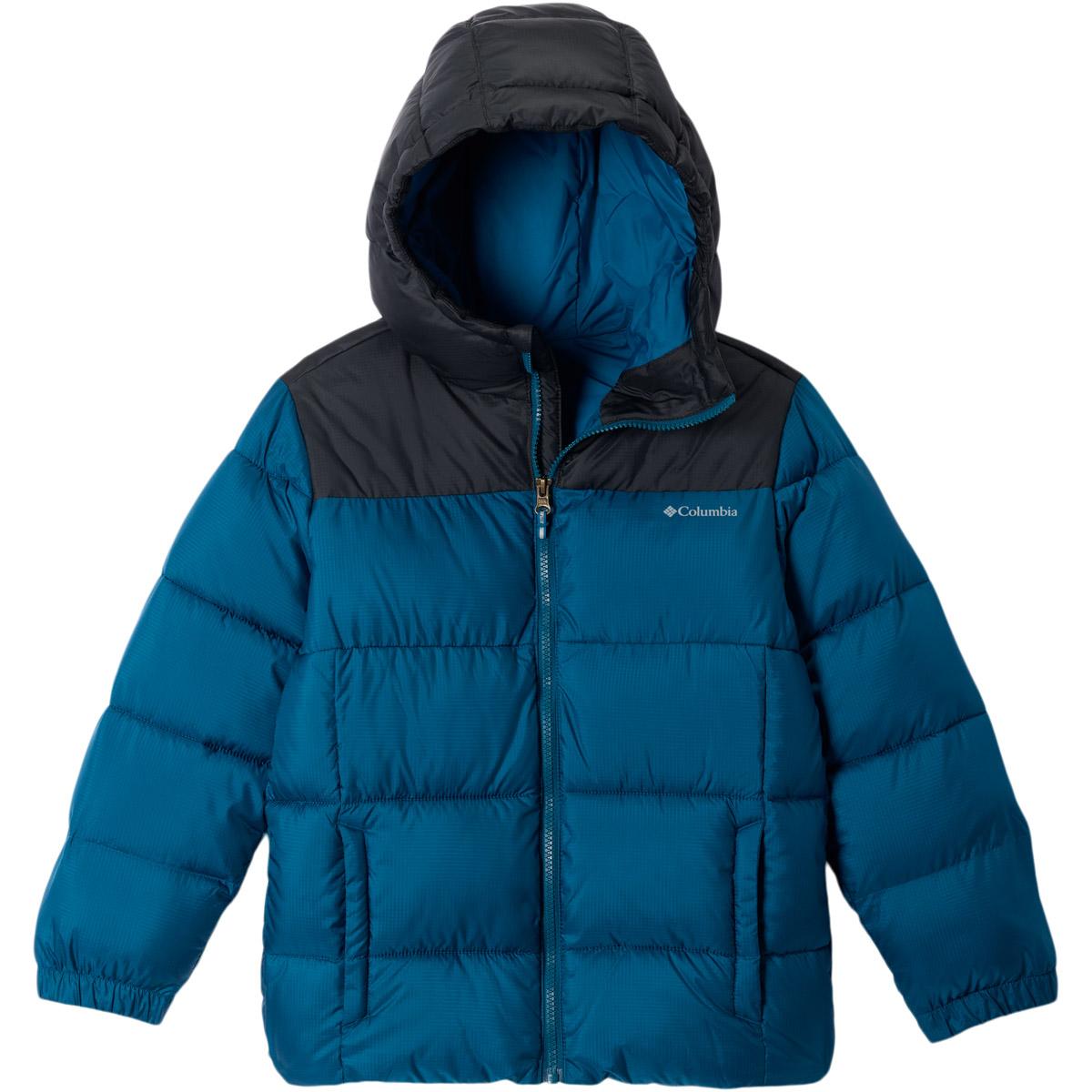 Columbia Puffect Hooded Dynejakke Børn Phoenix Blue, Black