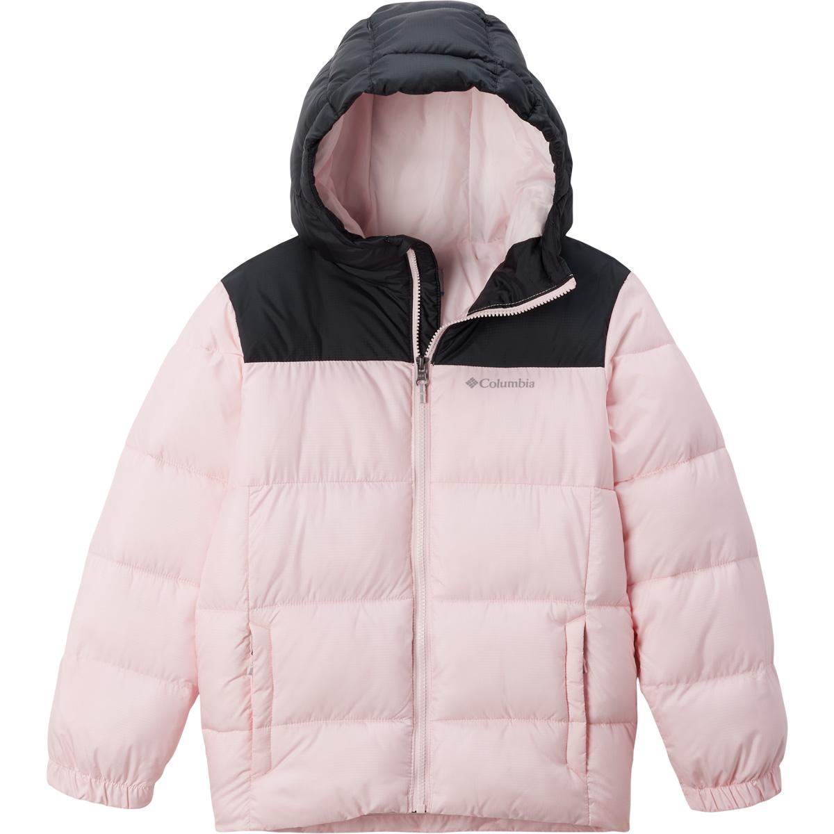 Columbia Puffect Hooded Dunjakke Barn Satin Pink, Black