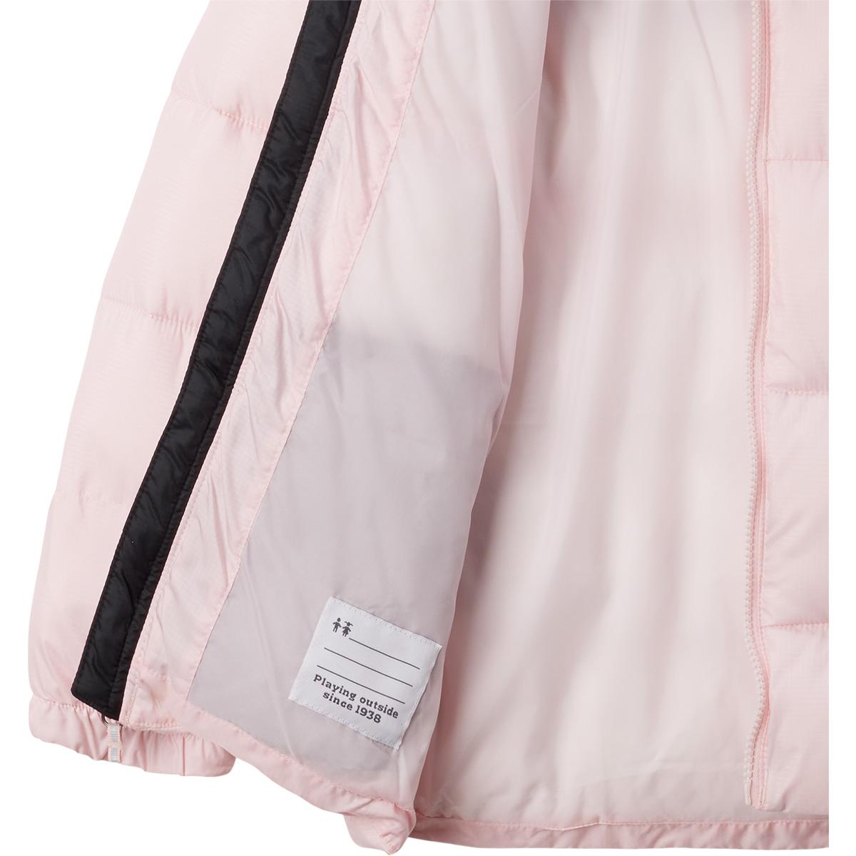 Columbia Puffect Hooded Dunjakke Barn Satin Pink, Black