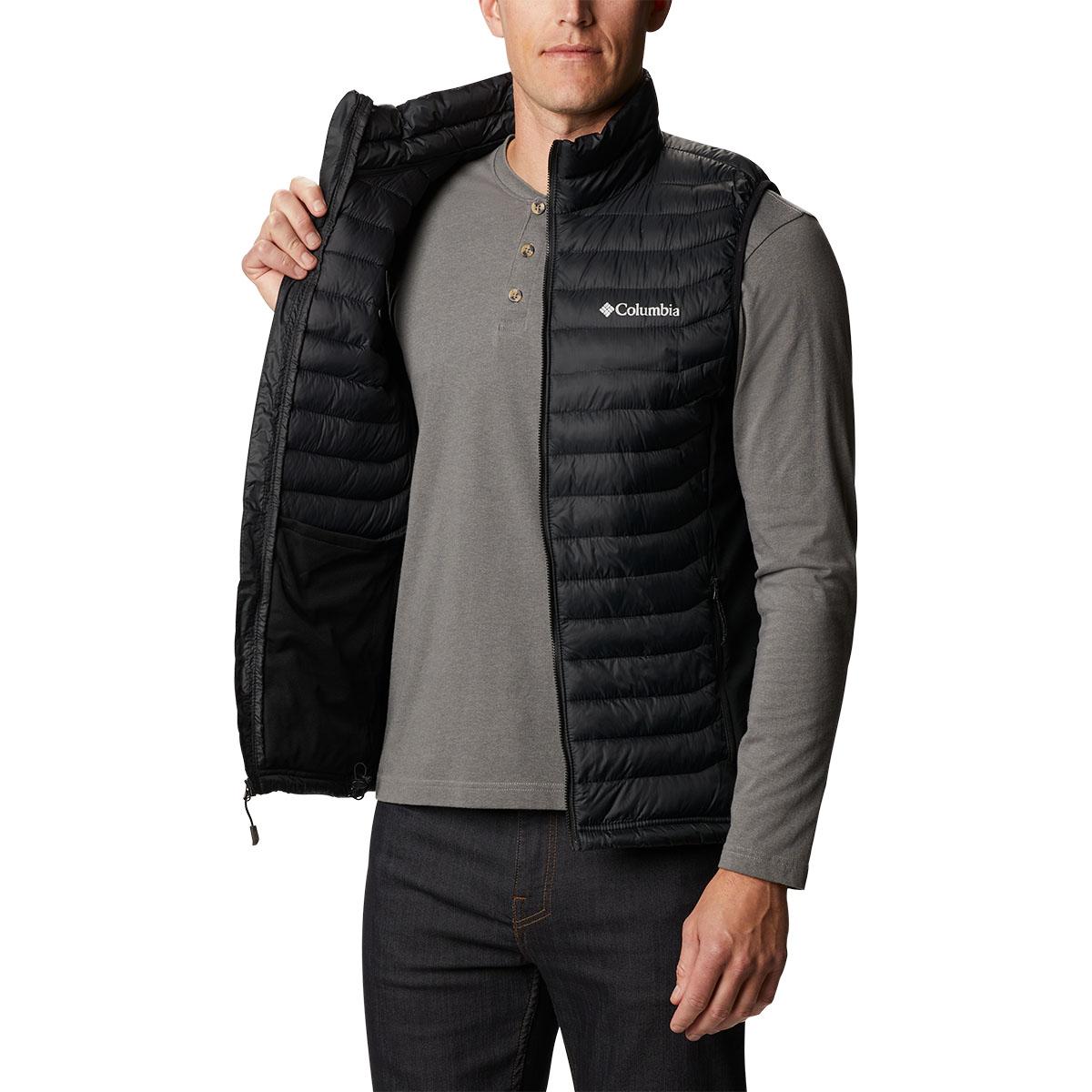 Columbia Powder Pass Hybrid Dynevest Herre Black, Gum 2