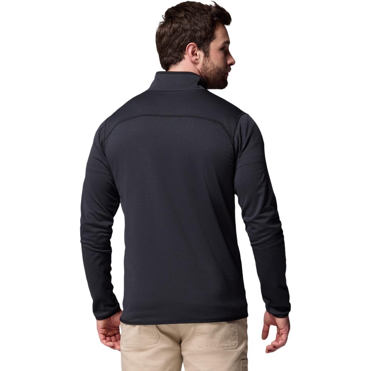 Columbia Essential Hike Grid Full Zip Midlayer Trøye Herre BLACK