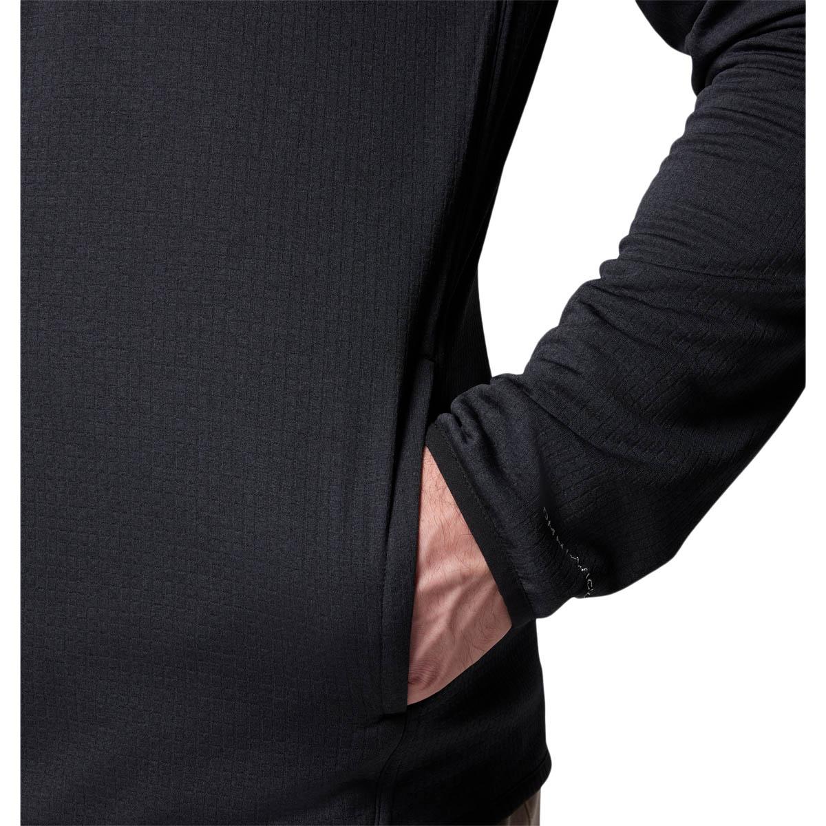 Columbia Essential Hike Grid Full Zip Midlayer Trøye Herre BLACK