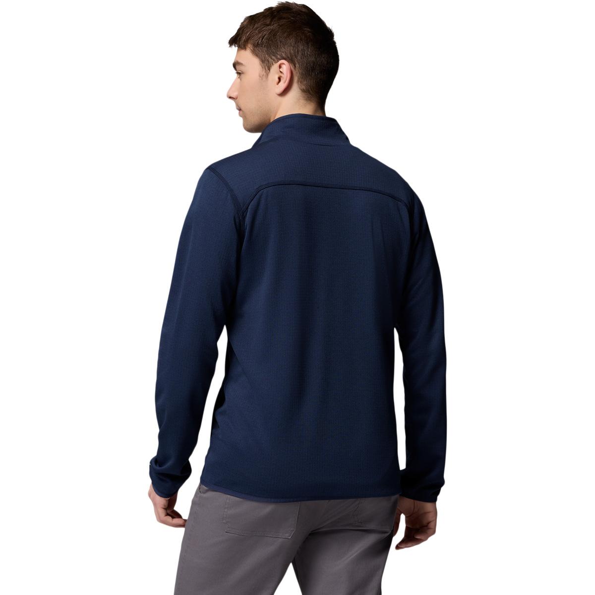 Columbia Essential Hike Grid Full Zip Midlayer Trøye Herre Collegiate Navy