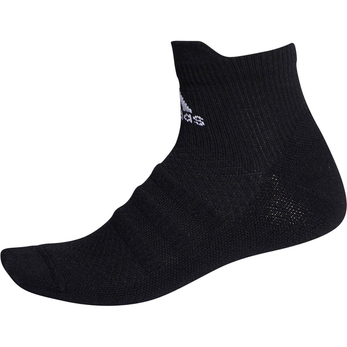 adidas Alphaskin Lightweight Cusioning Korte Treningssokker BLACK/WHITE