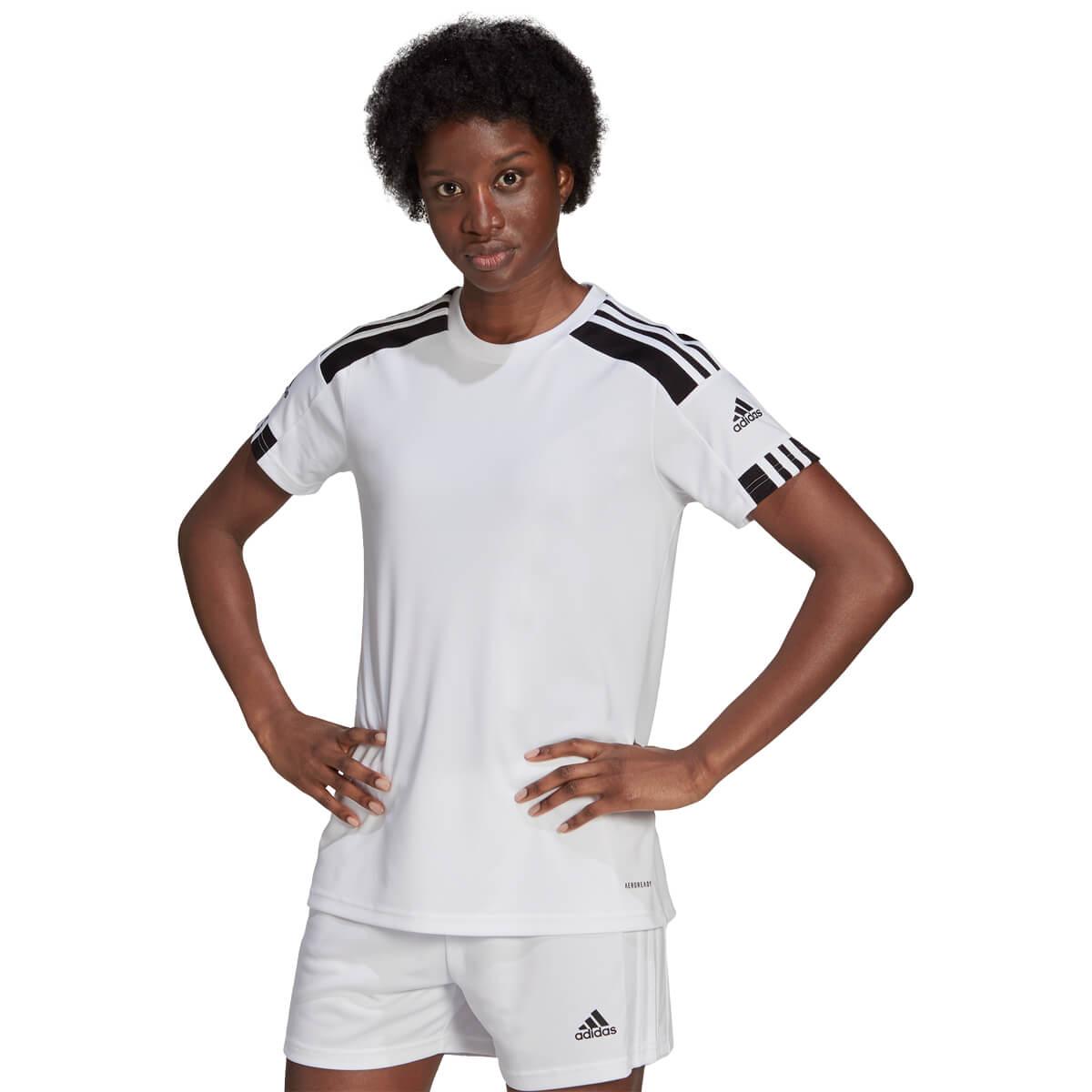 adidas Squadra 21 Trænings T-shirt Dame WHITE/BLACK/BENRED