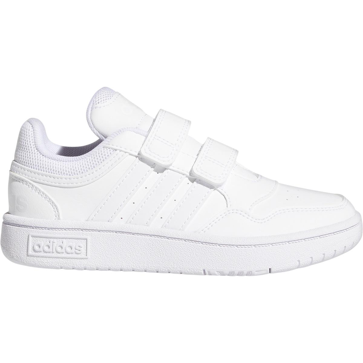 adidas Hoops 3.0 Velcro Sneakers Børn FTWWHT/COUGRN/CBLACK