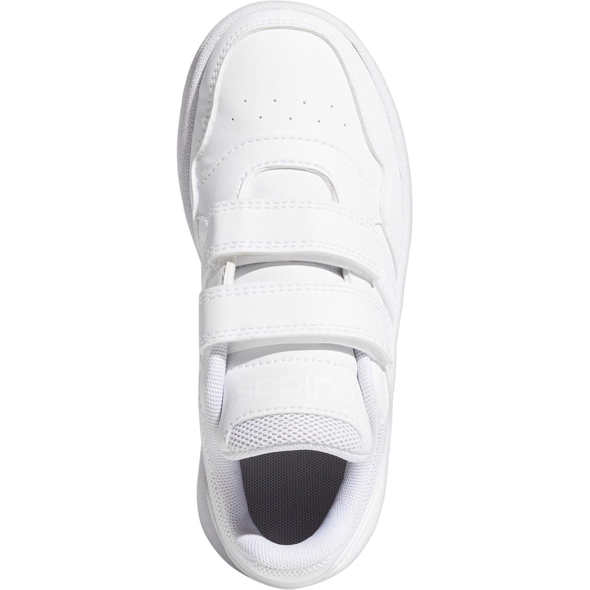 adidas Hoops 3.0 Velcro Sneakers Børn FTWWHT/COUGRN/CBLACK