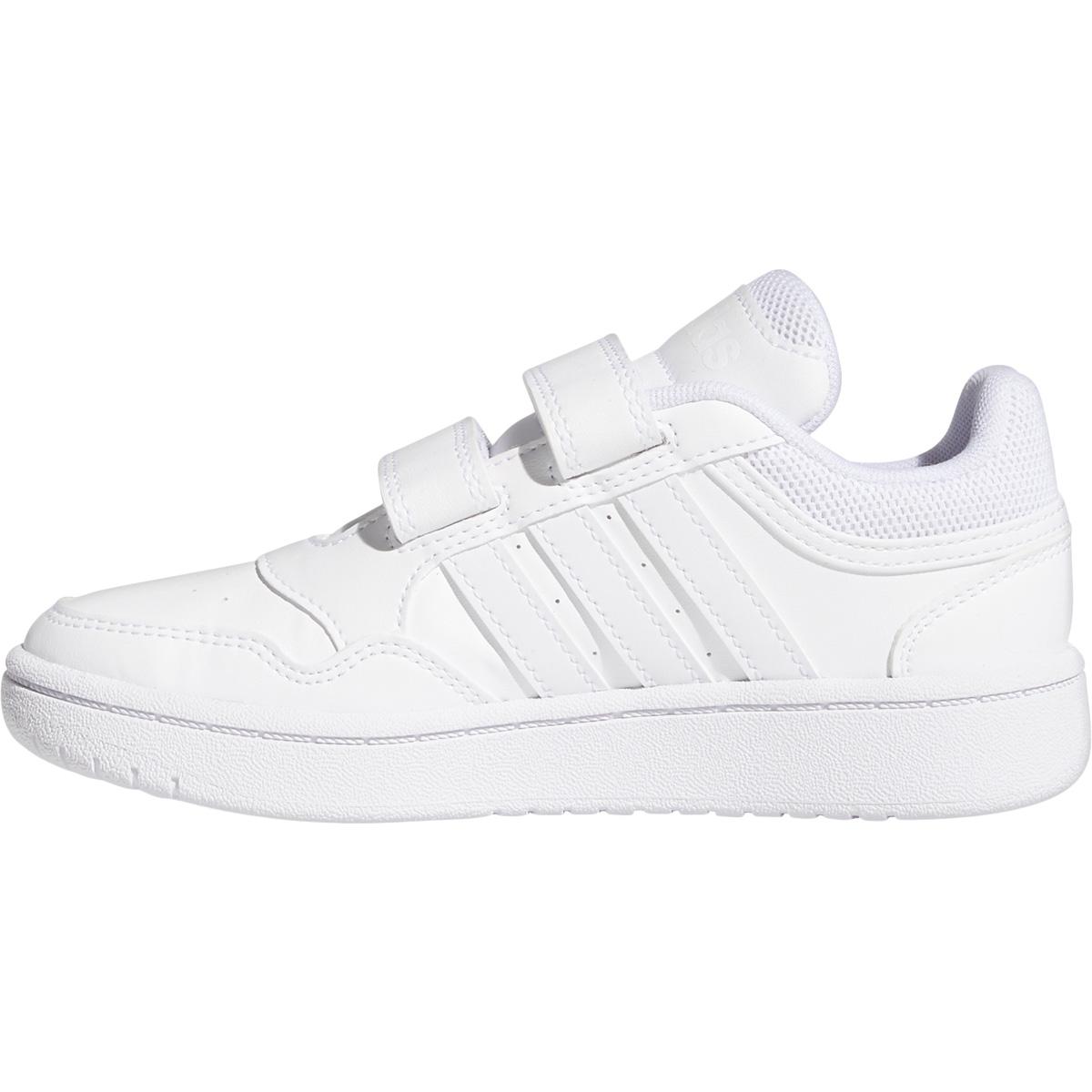 adidas Hoops 3.0 Velcro Sneakers Børn FTWWHT/COUGRN/CBLACK