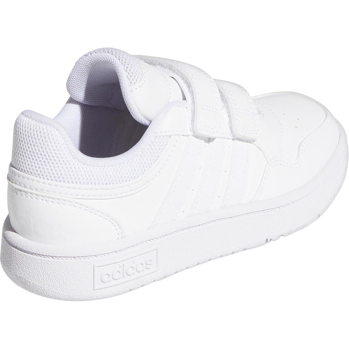 adidas Hoops 3.0 Velcro Sneakers Børn FTWWHT/COUGRN/CBLACK