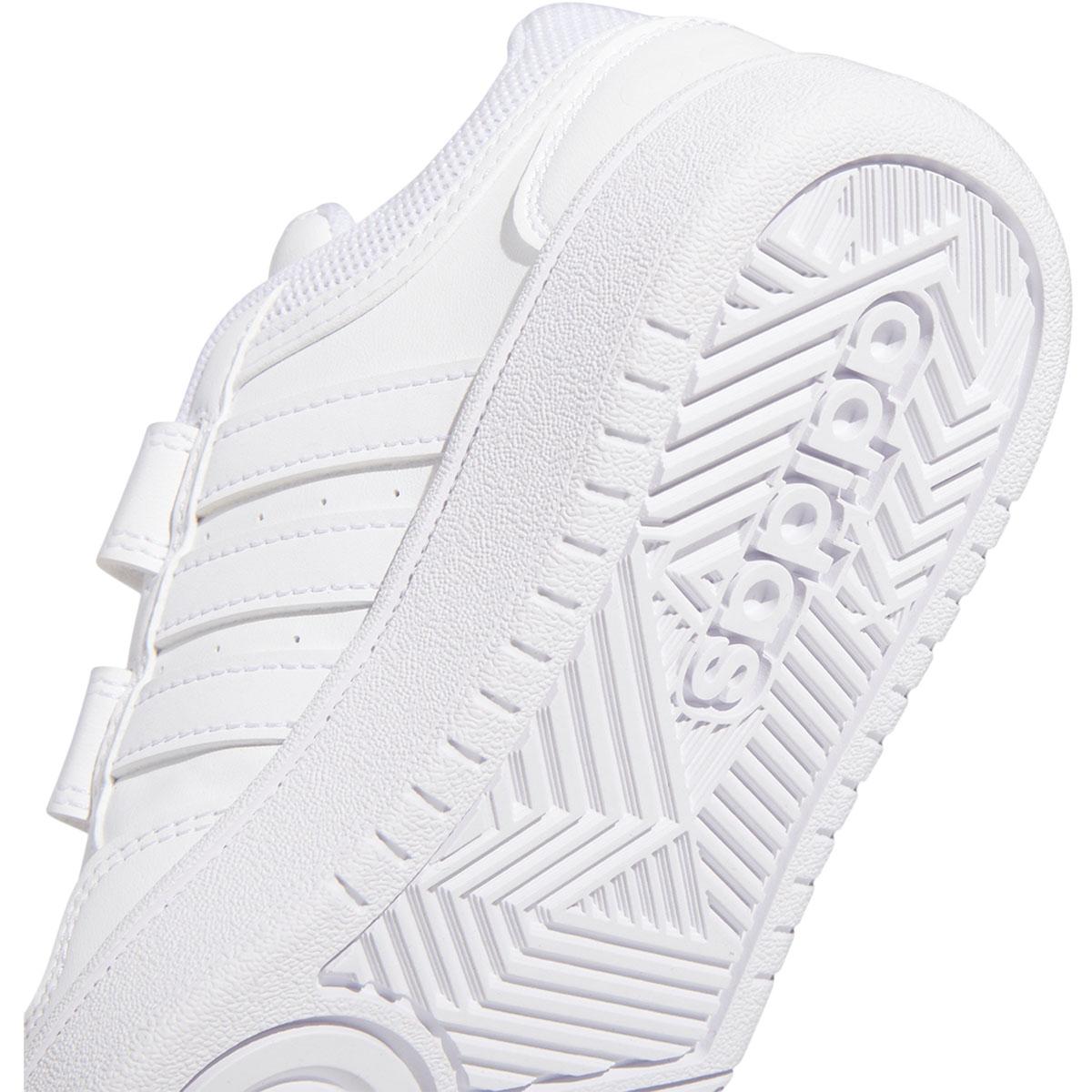 adidas Hoops 3.0 Velcro Sneakers Børn FTWWHT/COUGRN/CBLACK