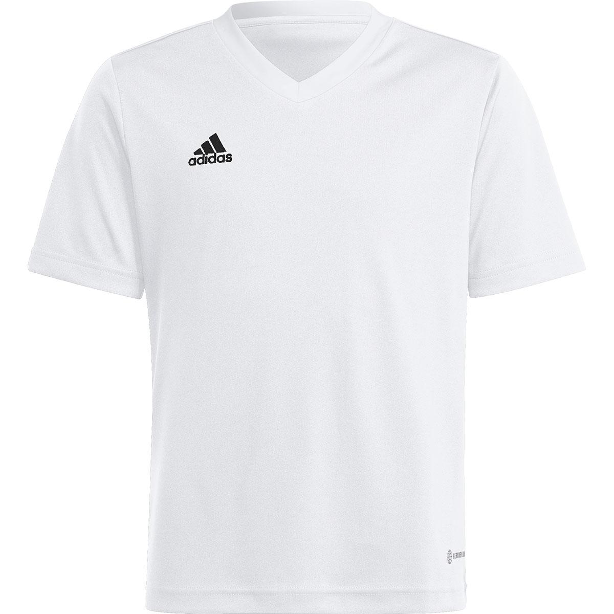 adidas Entrada 22 Trenings T-skjorte Barn WHITE/PNKFUS/BLILIL/M
