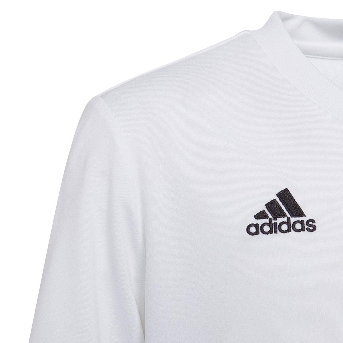 adidas Entrada 22 Trenings T-skjorte Barn WHITE/PNKFUS/BLILIL/M