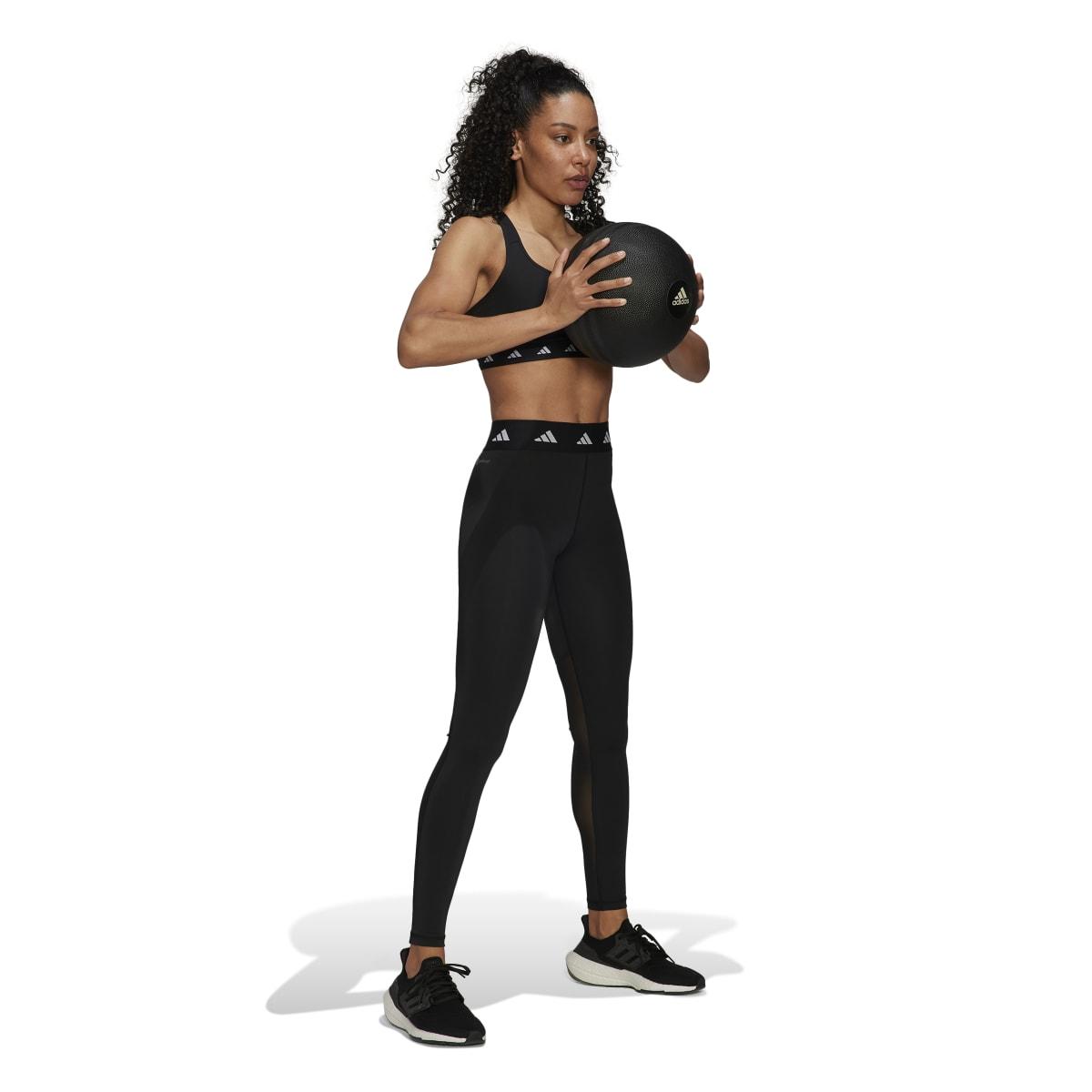 adidas Techfit High Rise Træningstights Dame BLACK/WHITE/BLACK