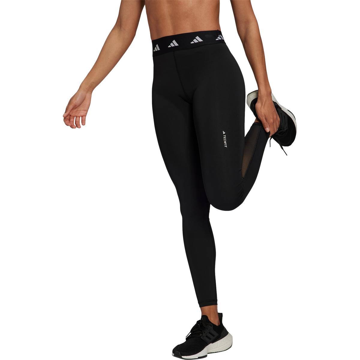 adidas Techfit High Rise Træningstights Dame BLACK/WHITE/BLACK