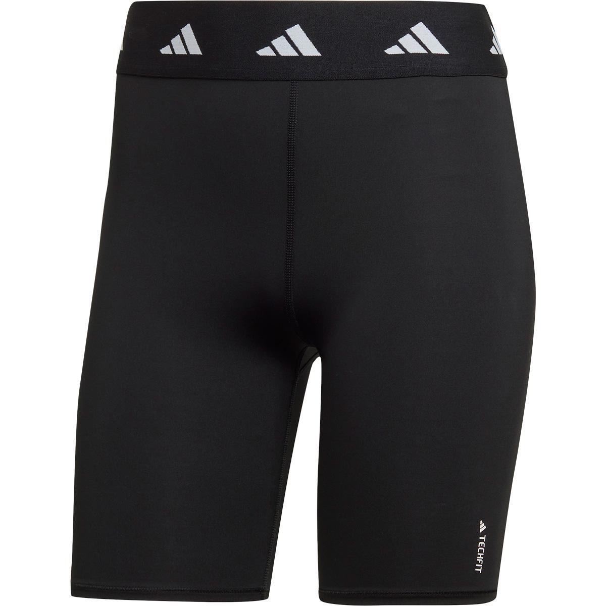 adidas Techfit Bike Korte Træningstights Dame BLACK/WHITE/BLACK