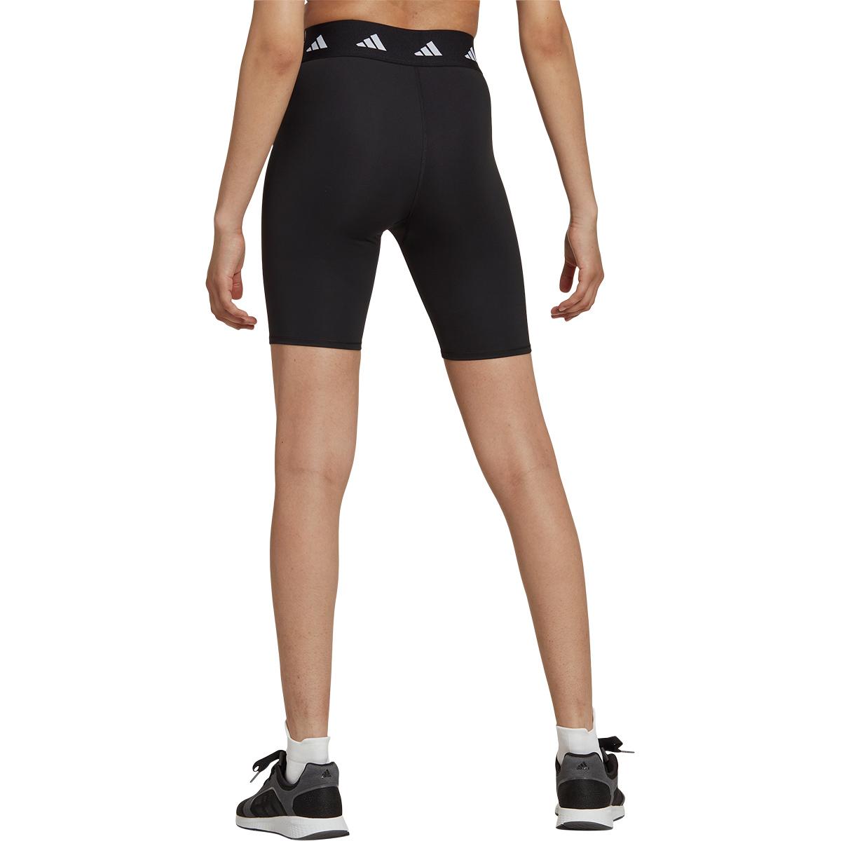 adidas Techfit Bike Korte Træningstights Dame BLACK/WHITE/BLACK