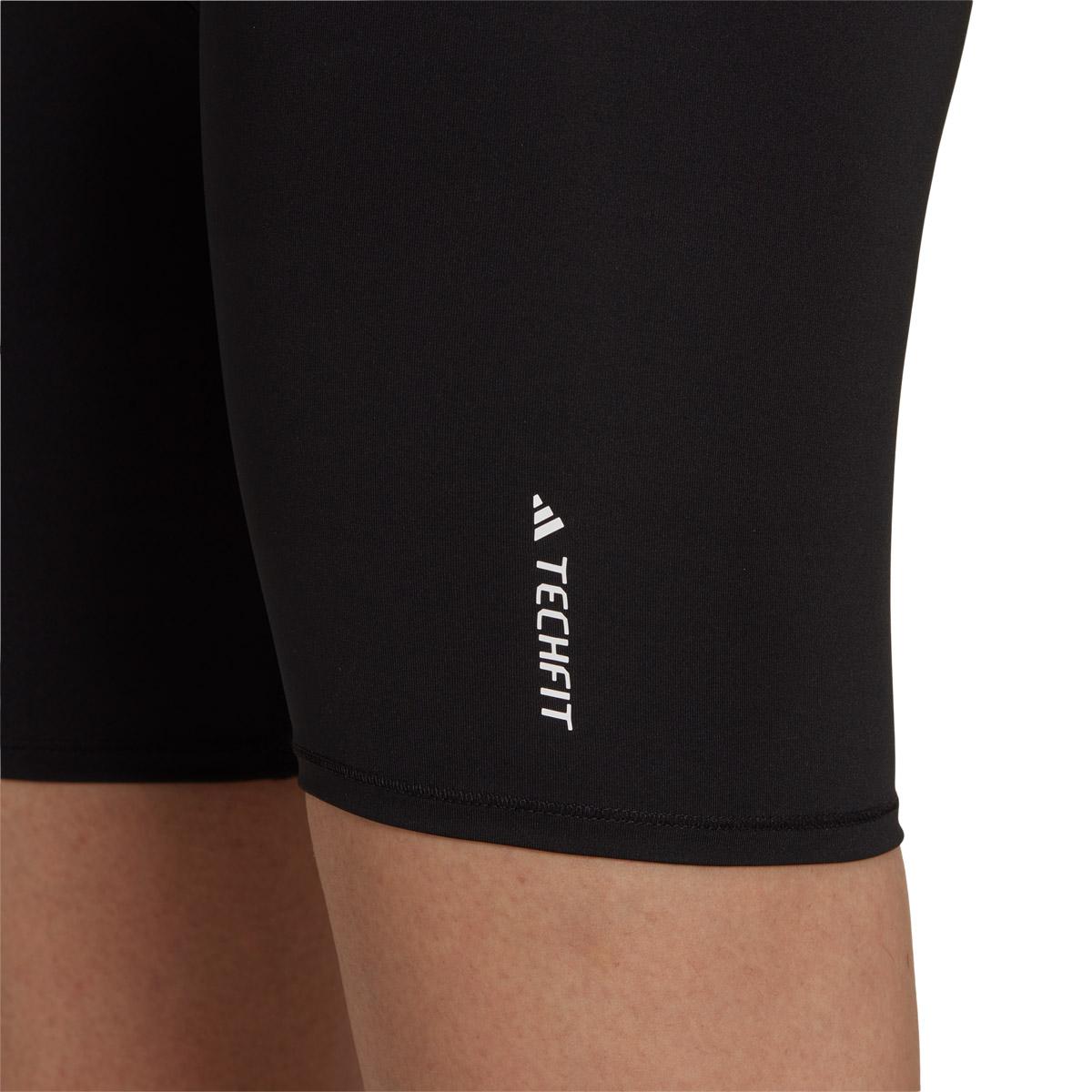 adidas Techfit Bike Korte Træningstights Dame BLACK/WHITE/BLACK