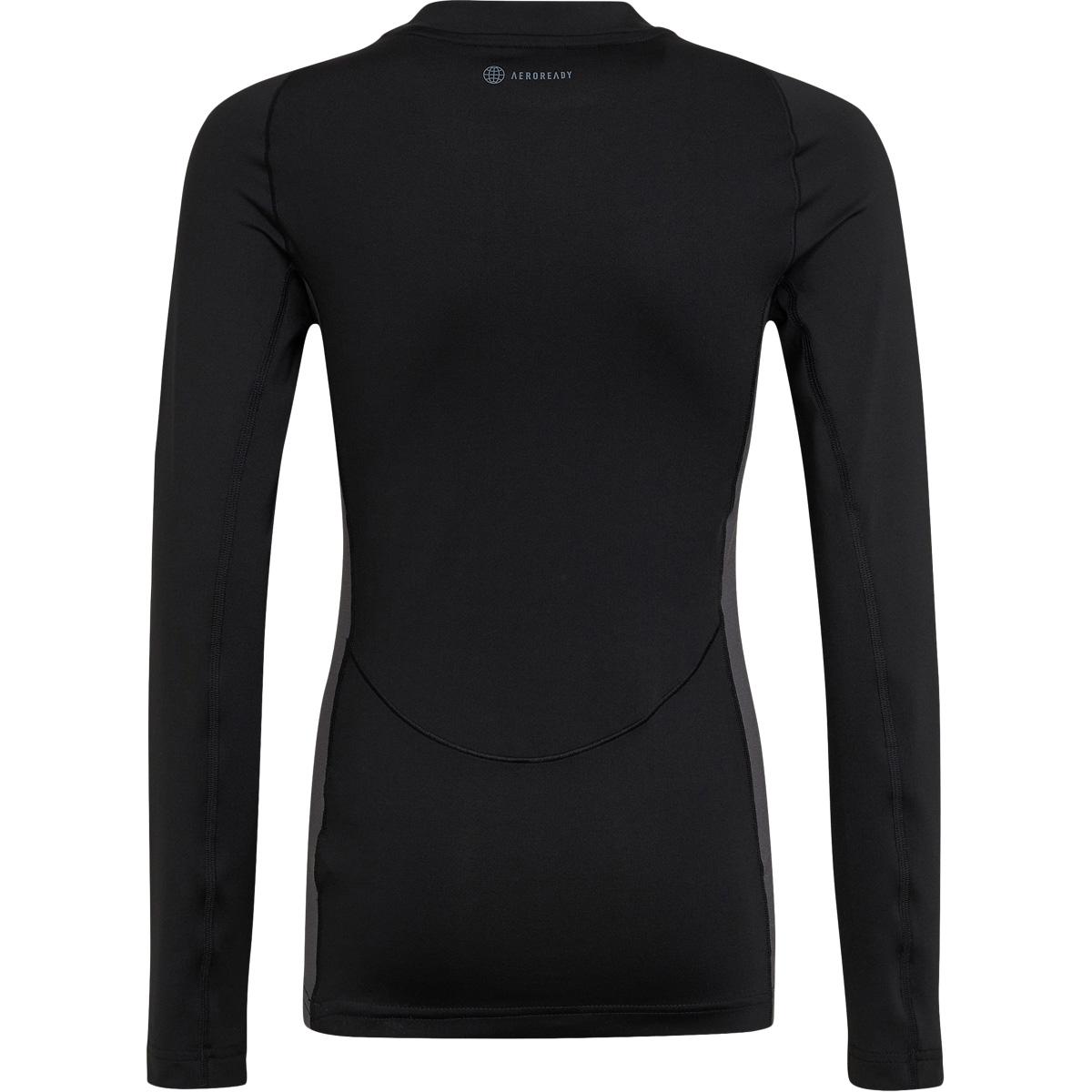 adidas Techfit Langermet Baselayer Trenings T-skjorte Barn BLACK/WHITE/BLACK