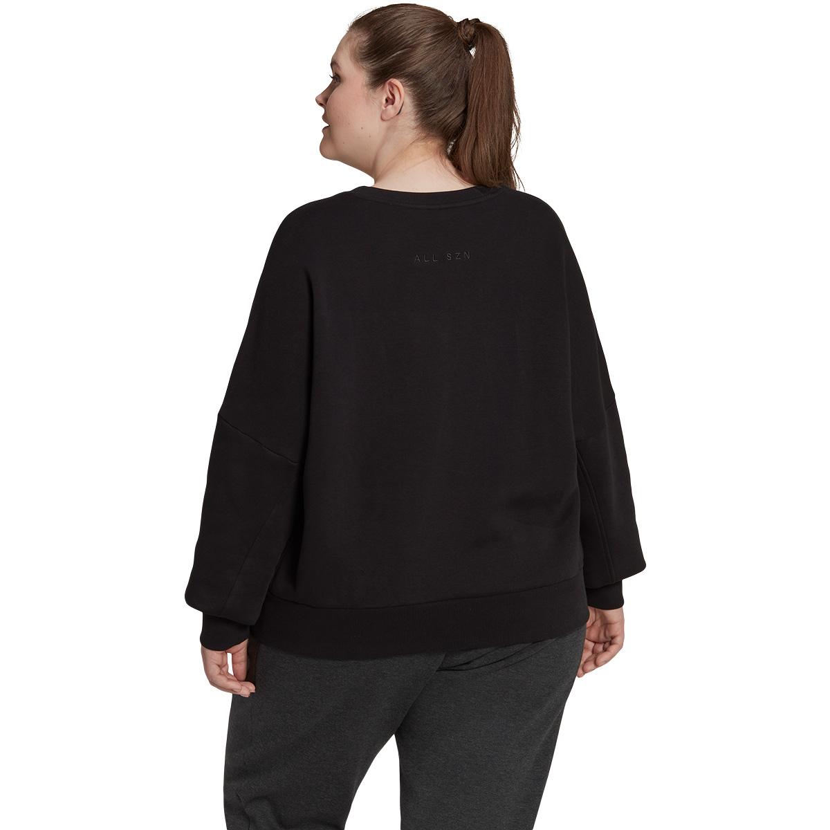 adidas All SZN Plus Sweatshirt Dame BLACK/WHITE/BLACK