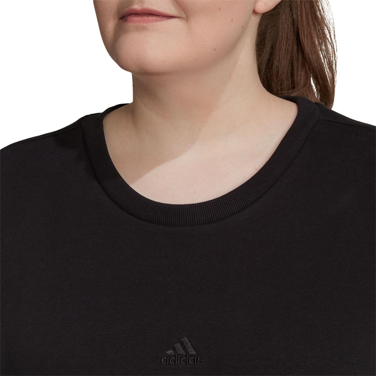 adidas All SZN Plus Sweatshirt Dame BLACK/WHITE/BLACK