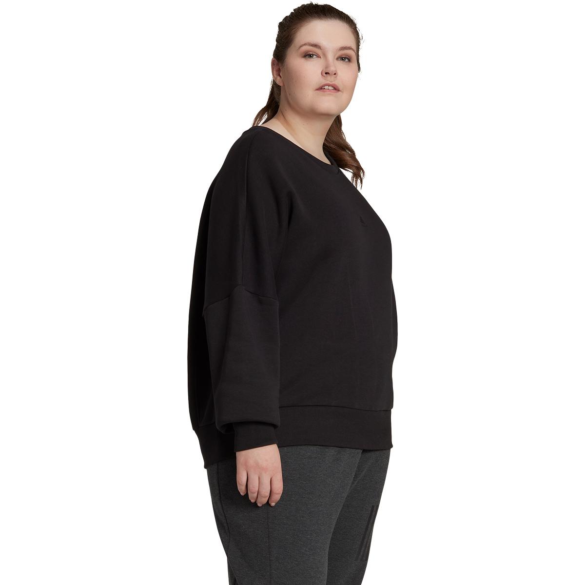 adidas All SZN Plus Sweatshirt Dame BLACK/WHITE/BLACK