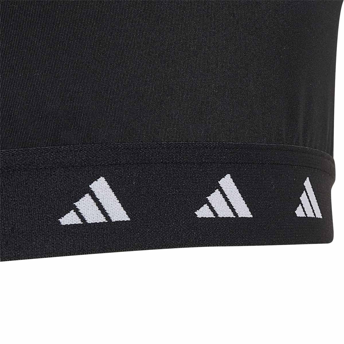 adidas Techfit Power Medium Support Sports-BH Barn BLACK/WHITE/BLACK