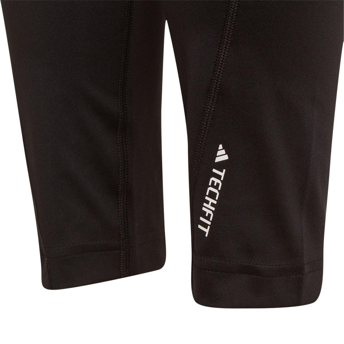 adidas Techfit Treningstights Barn BLACK/WHITE/BLACK
