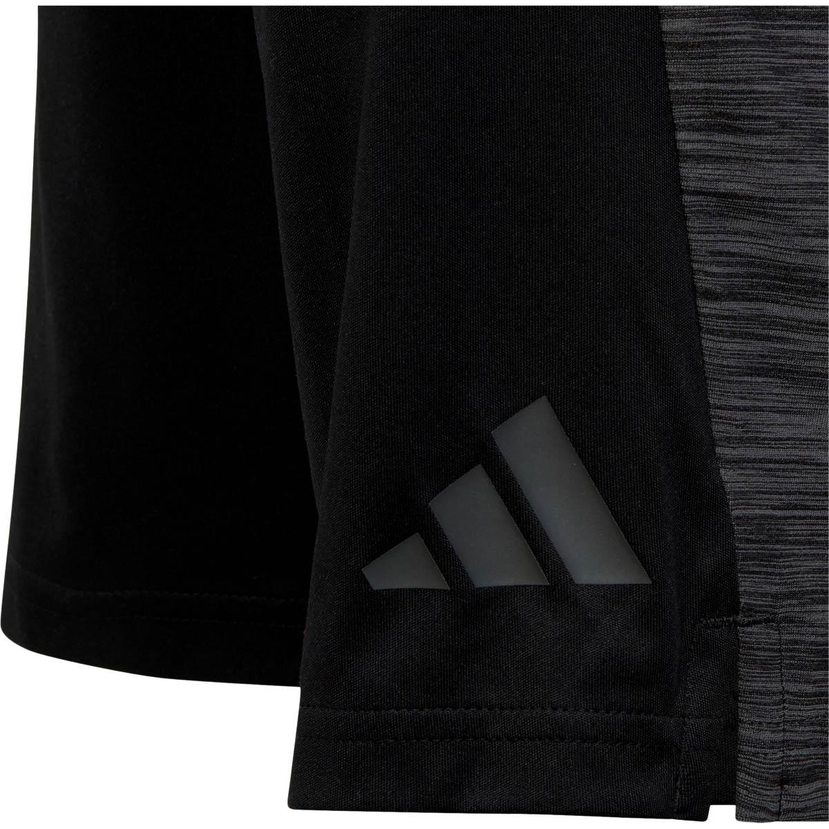 adidas Train Icons Heather Treningsshorts Barn BLACK/WHITE/BLACK