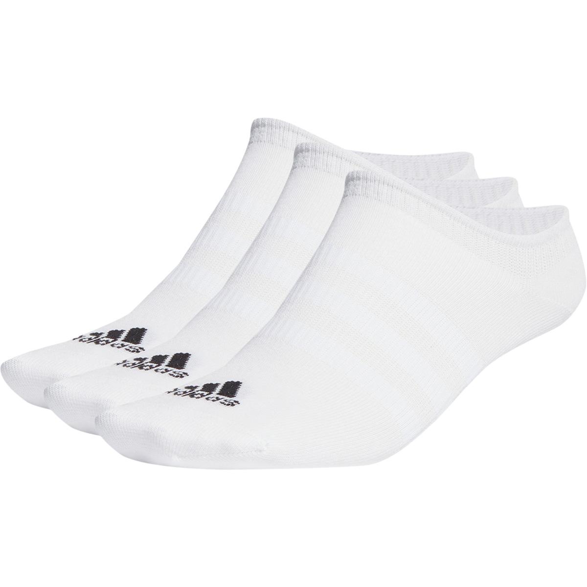 adidas No-Show 3-Pack Footies WHITE/PNKFUS/BLILIL/M