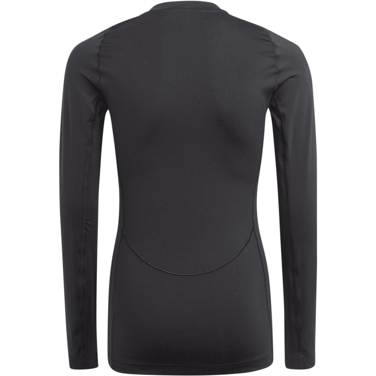 adidas Techfit Langermet Baselayer T-skjorte Barn BLACK/WHITE/BLACK