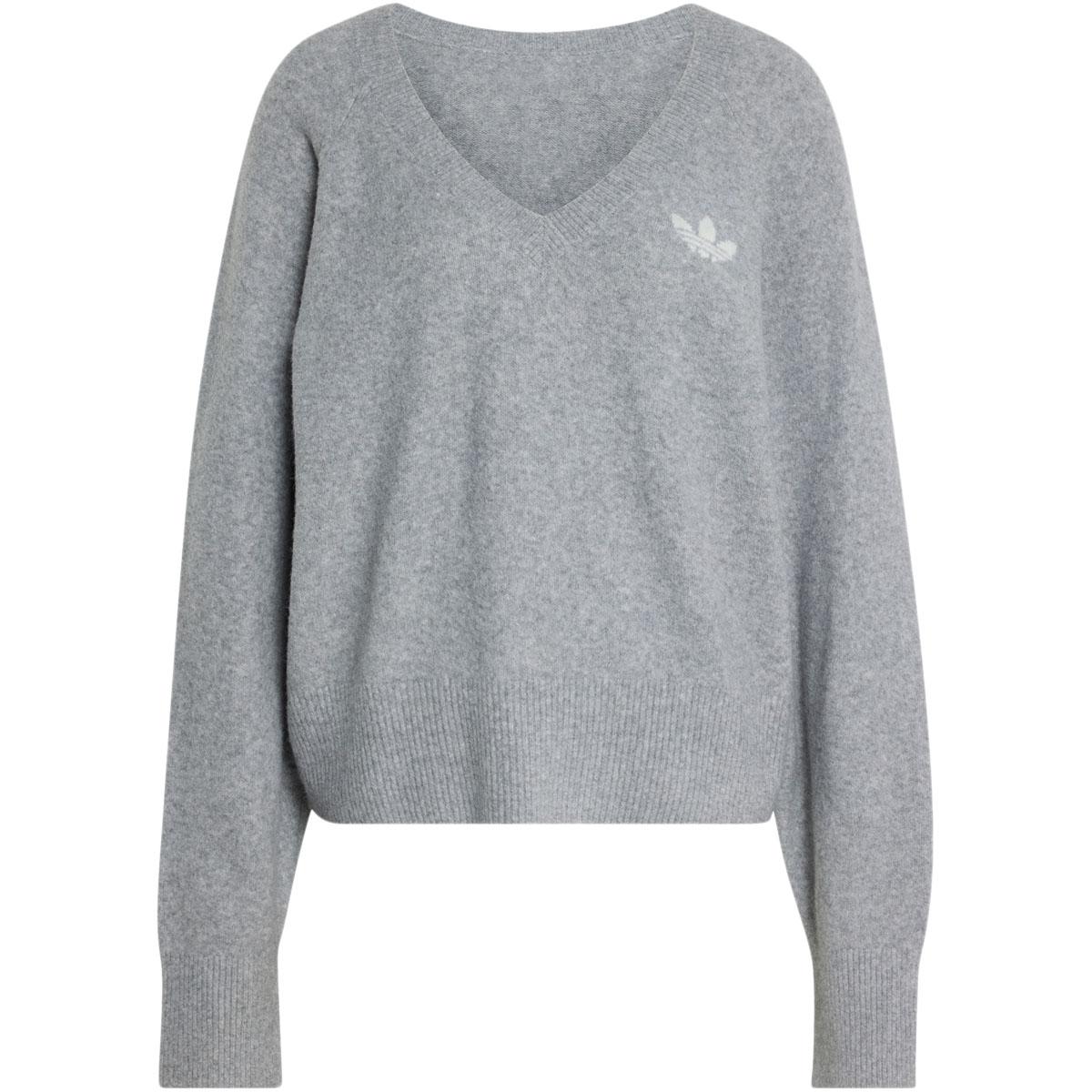 adidas Originals Essentials Knit Crew Sweatshirt Dame MGREYH
