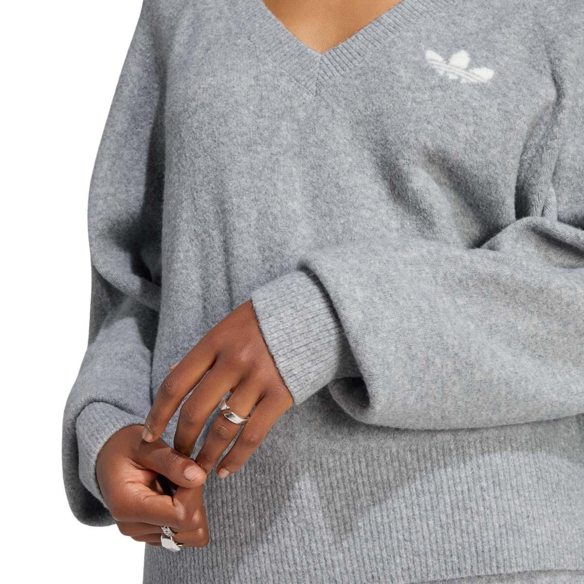 adidas Originals Essentials Knit Crew Sweatshirt Dame MGREYH