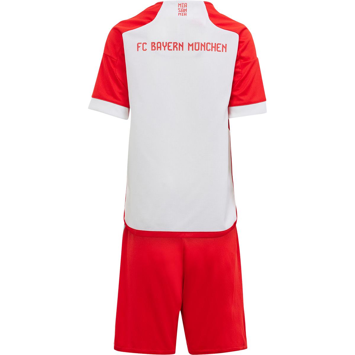 FC Bayern München 23/24 Hjemmebanesæt Børn WHITE/PNKFUS/BLILIL/M