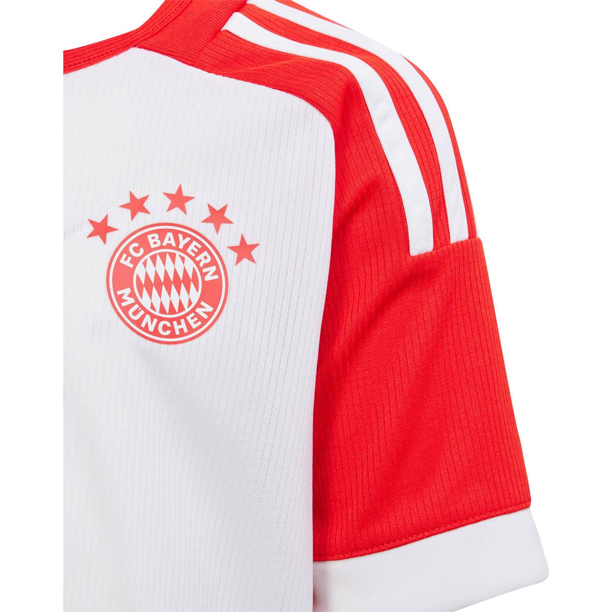 FC Bayern München 23/24 Hjemmebanesæt Børn WHITE/PNKFUS/BLILIL/M