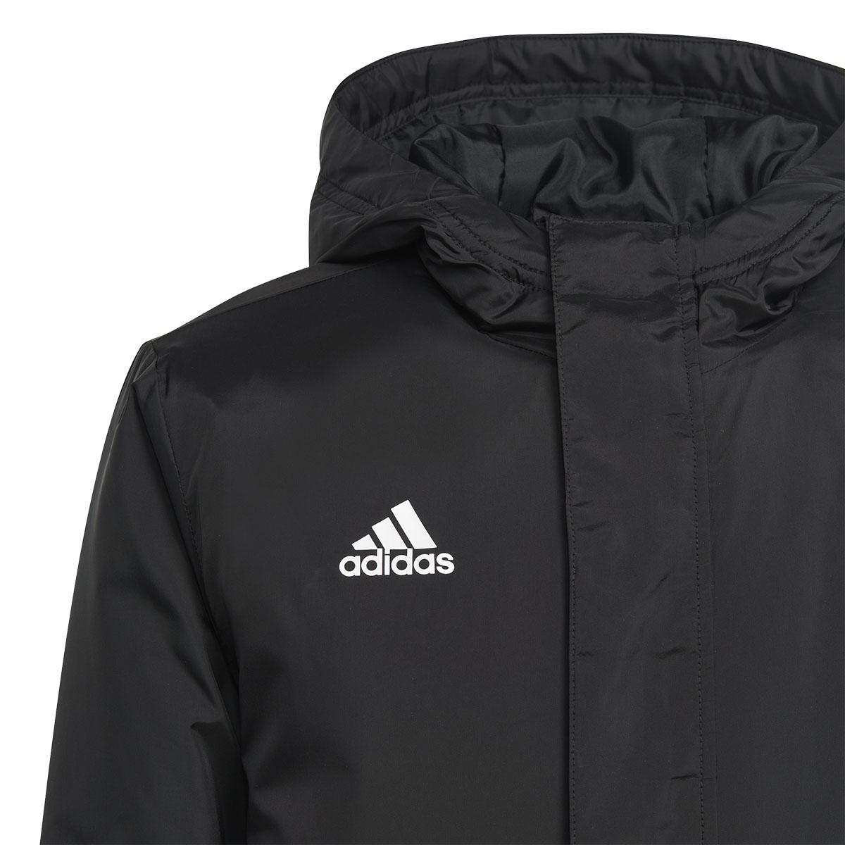 adidas Entrada 22 Parka Jakke Børn BLACK/WHITE/BLACK