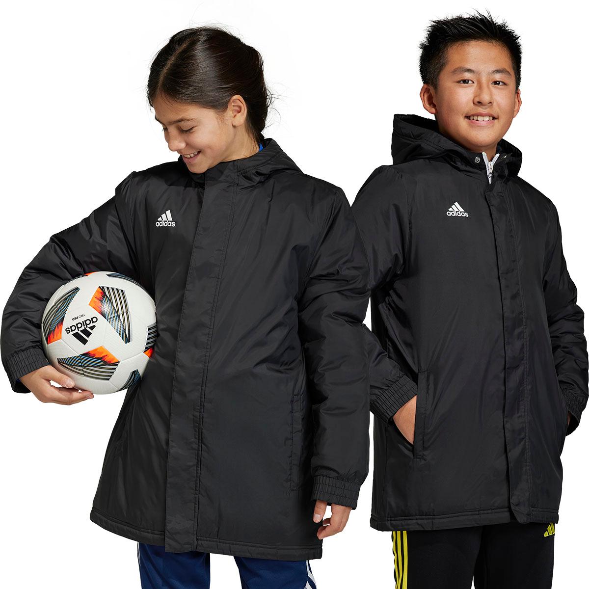 adidas Entrada 22 Parka Jakke Børn BLACK/WHITE/BLACK