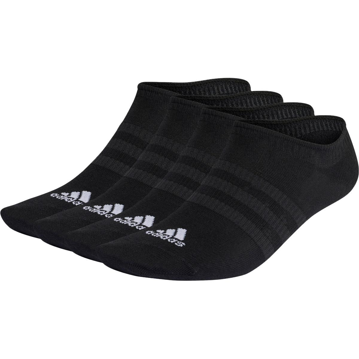 adidas No-Show 3-Pack Footies BLACK/WHITE/BLACK