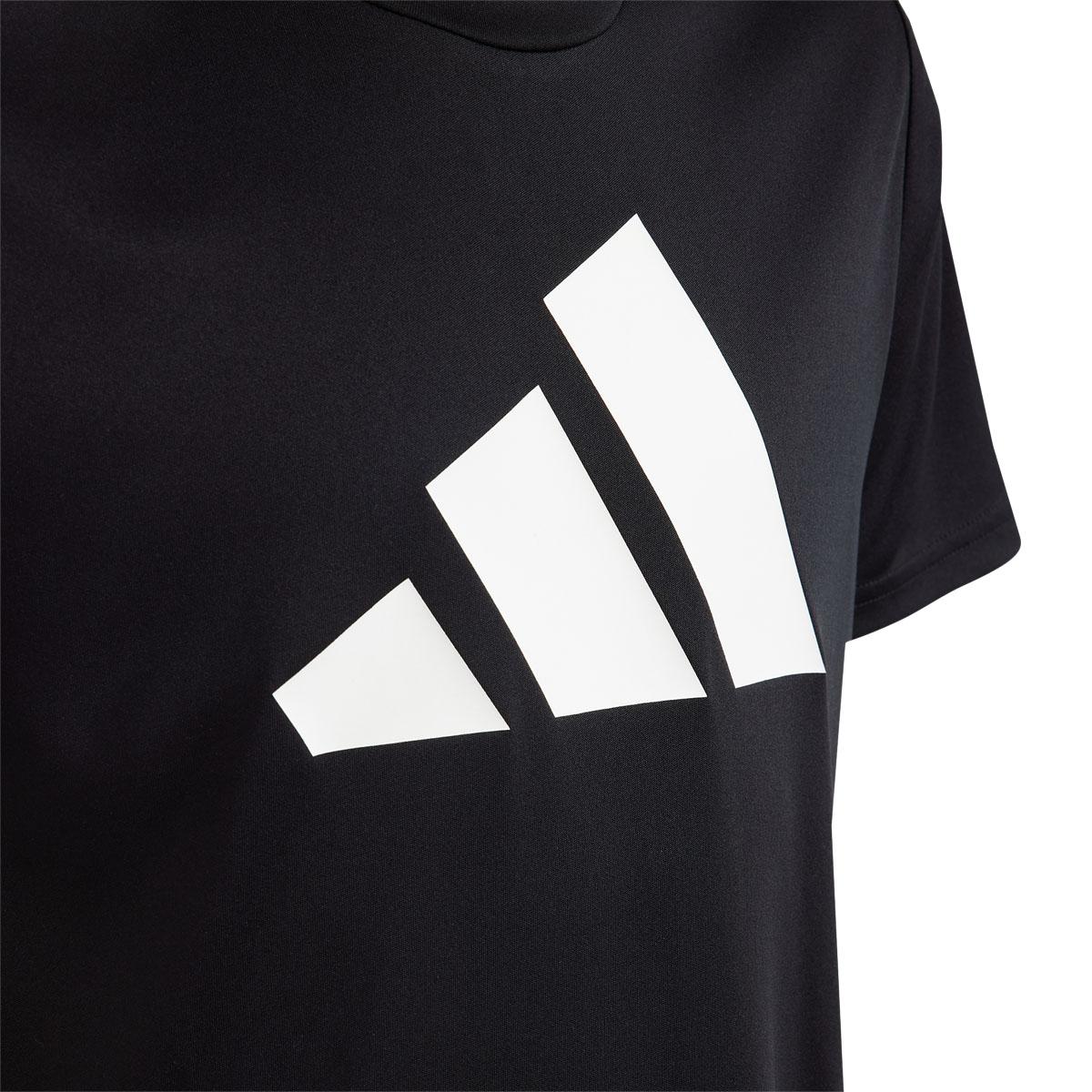 adidas Train Essentials Logo Trenings T-skjorte Barn BLACK/WHITE/BLACK