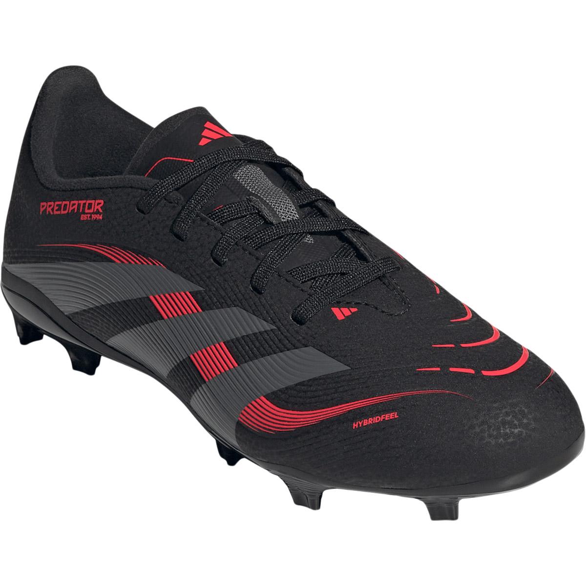 adidas Predator League FG/MG Fodboldstøvler Børn CBLACK/FTWWHT/SYELLO