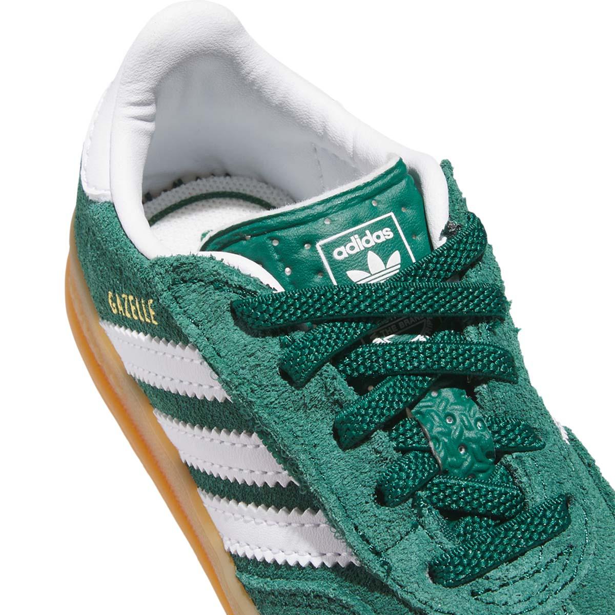 adidas Originals Gazelle Indoor I Suede Velcro Sneakers Børn CGREEN/FTWWHT/GUM2