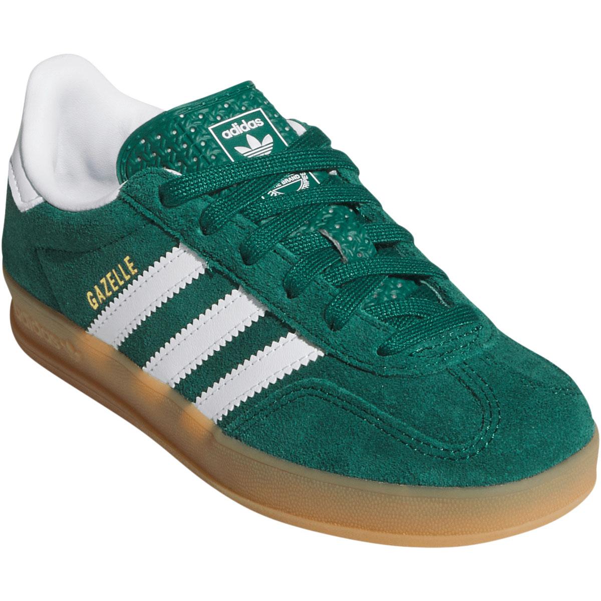 adidas Originals Gazelle Indoor C Suede Sneakers Børn CGREEN/FTWWHT/GUM2