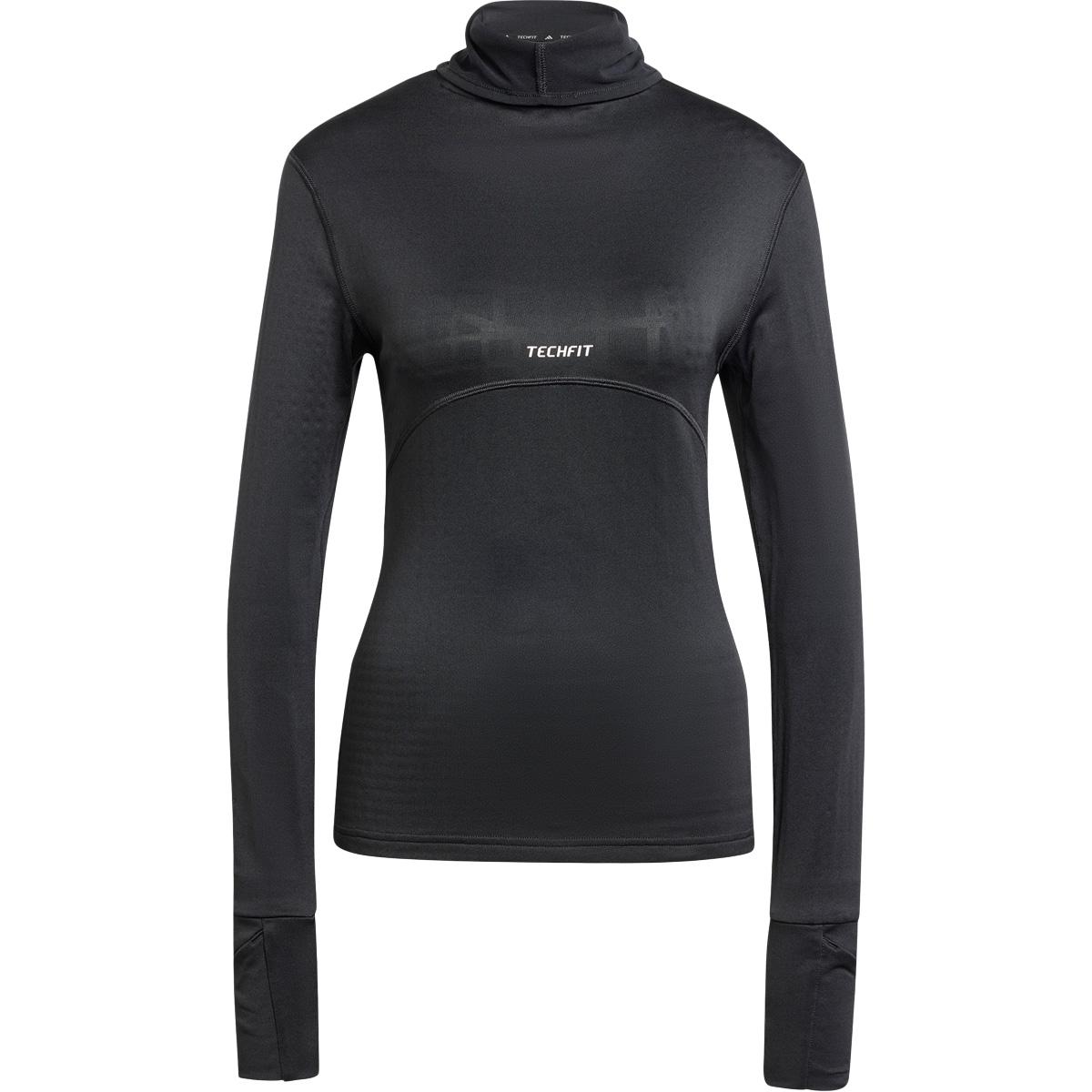 adidas Techfit Cover Up Treningstights Dame BLACK/WHITE/BLACK