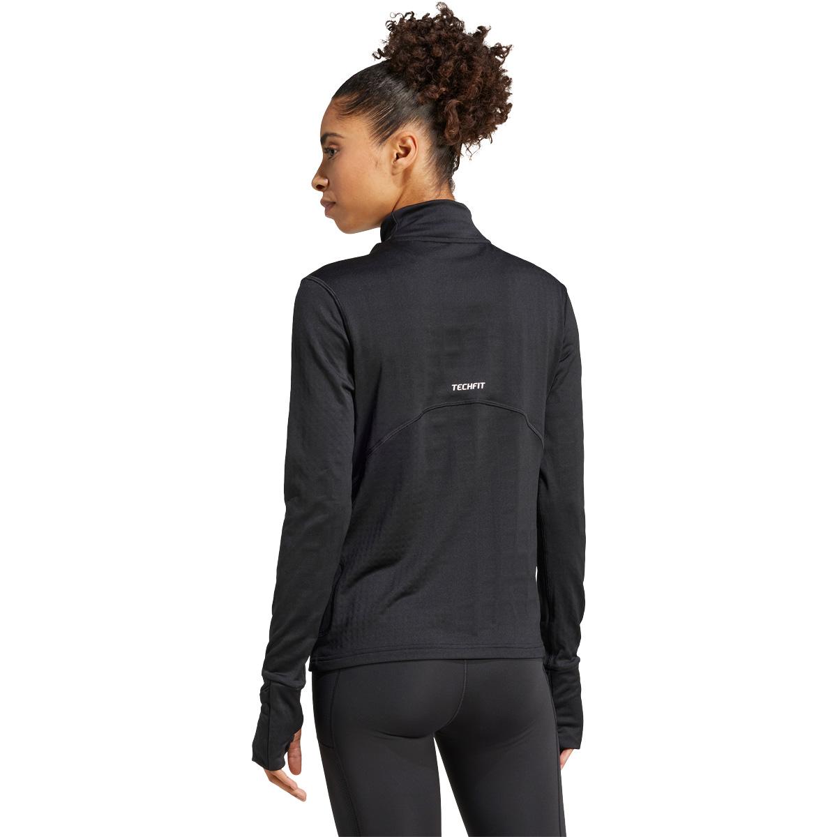 adidas Techfit Cover Up Treningstights Dame BLACK/WHITE/BLACK
