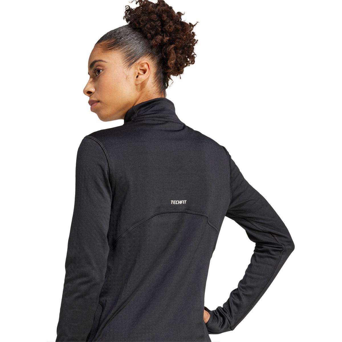adidas Techfit Cover Up Treningstights Dame BLACK/WHITE/BLACK