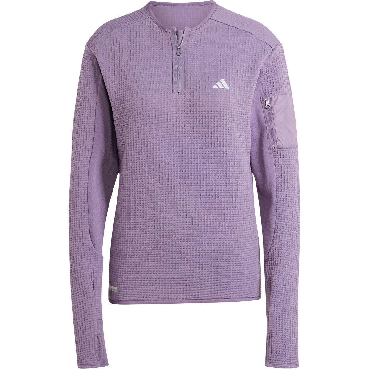 adidas Ultimate Conquer The Elements Cold Ready Half Zip Løpetrøye Dame SHAVIO/FLAORA/FTWWHT
