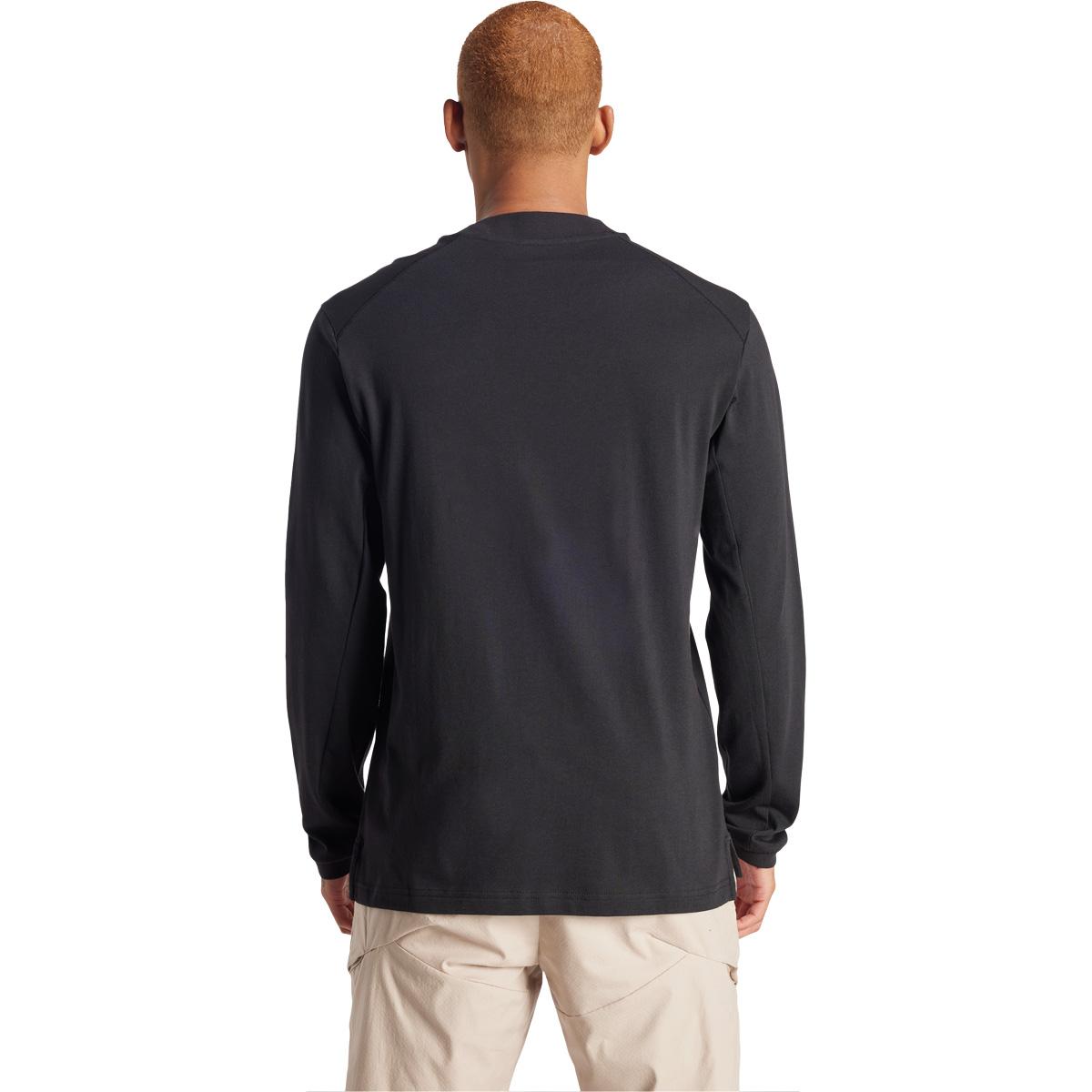 adidas Terrex Xploric Logo Langærmet T-shirt Herre BLACK/WHITE/BLACK