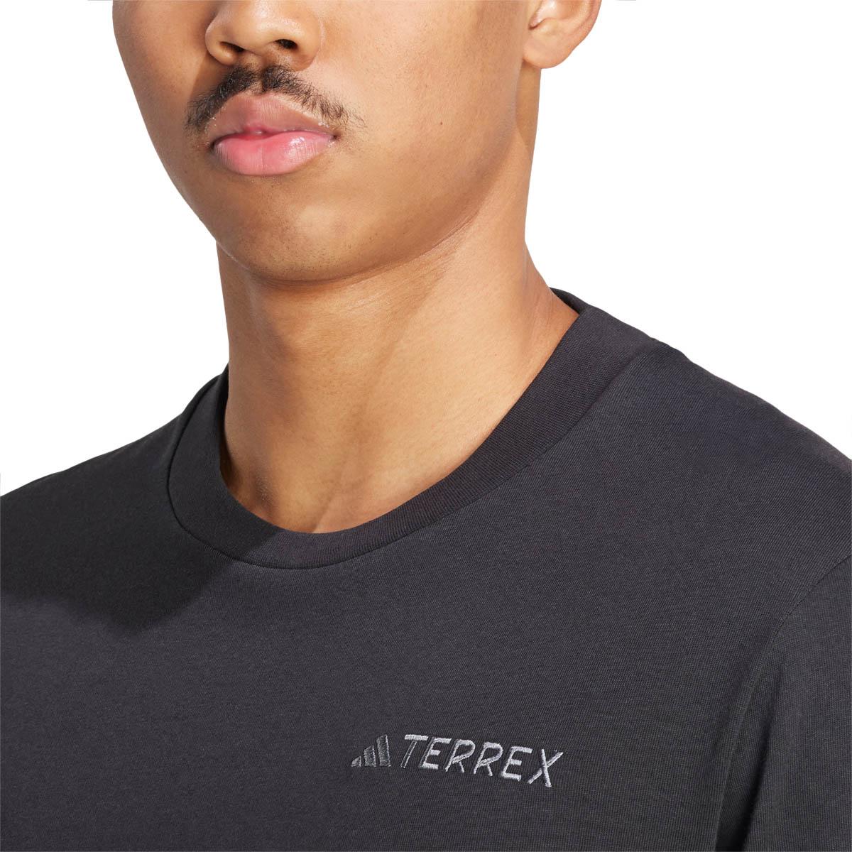 adidas Terrex Xploric Logo Langærmet T-shirt Herre BLACK/WHITE/BLACK