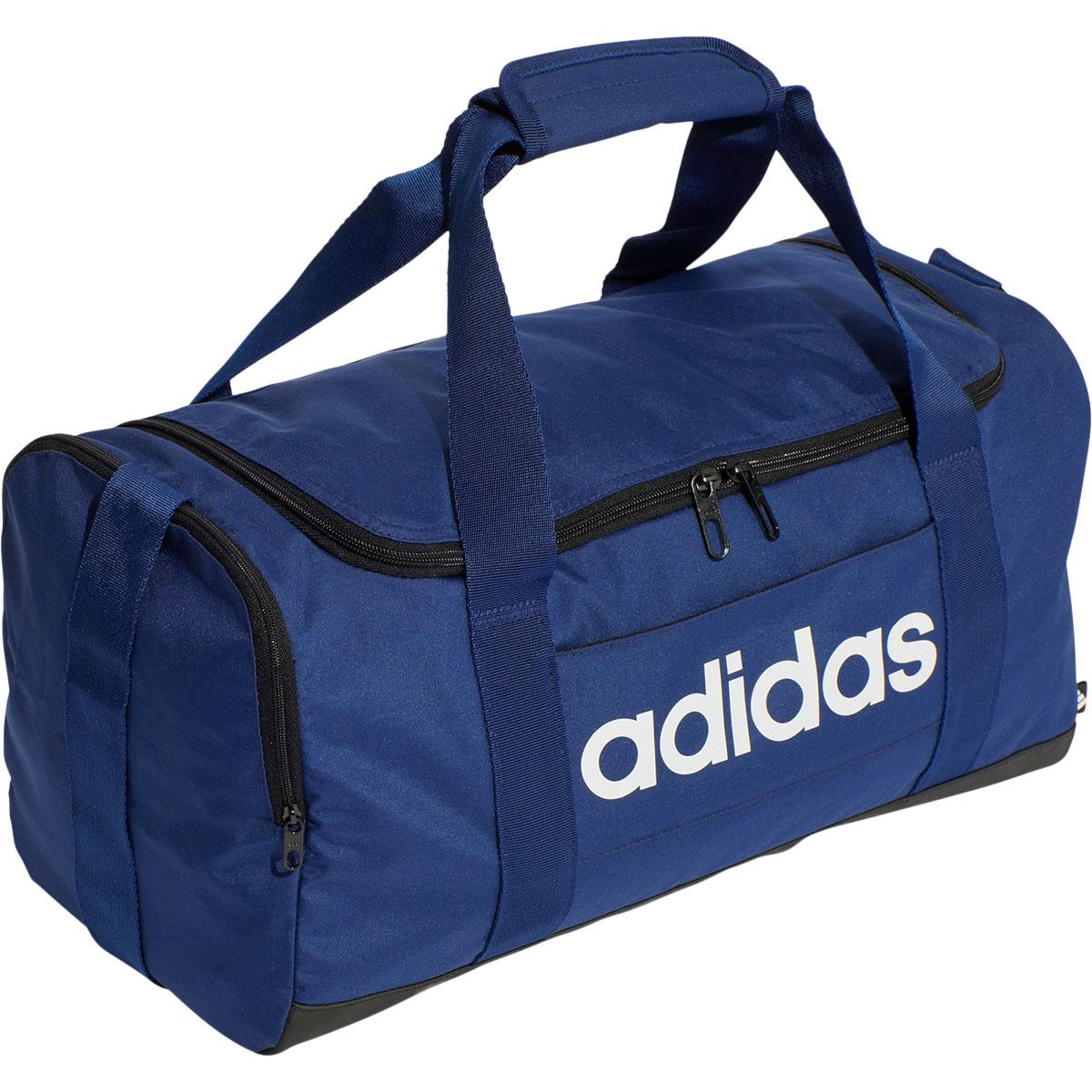 adidas Linear Duffel S Sportsveske DKBLUE/FTWWHT/FTWWHT