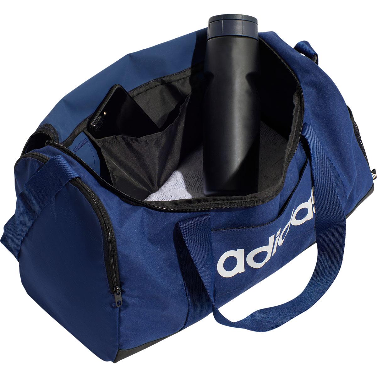 adidas Linear Duffel S Sportsveske DKBLUE/FTWWHT/FTWWHT