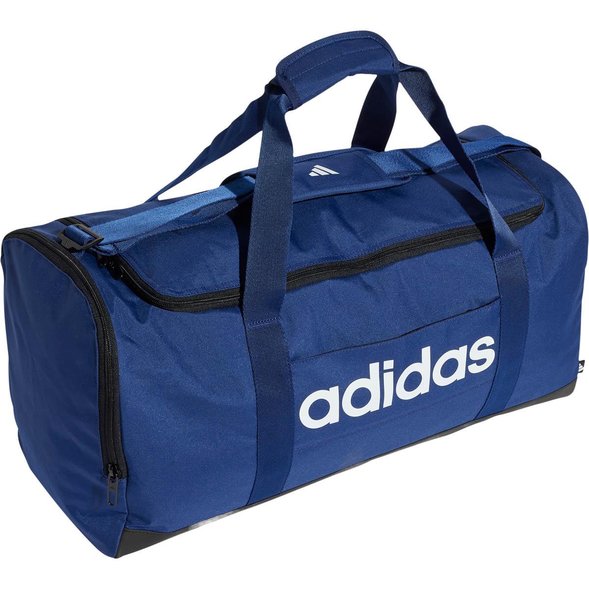 adidas Linear Duffel M Sportsveske DKBLUE/FTWWHT/FTWWHT